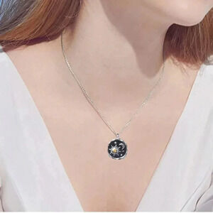 2 LEFT! Sun & Moon Bohemian Pendant Necklace